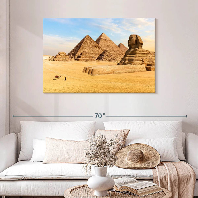 Great Pyramids And Sphinx, 30" H x 45" W
