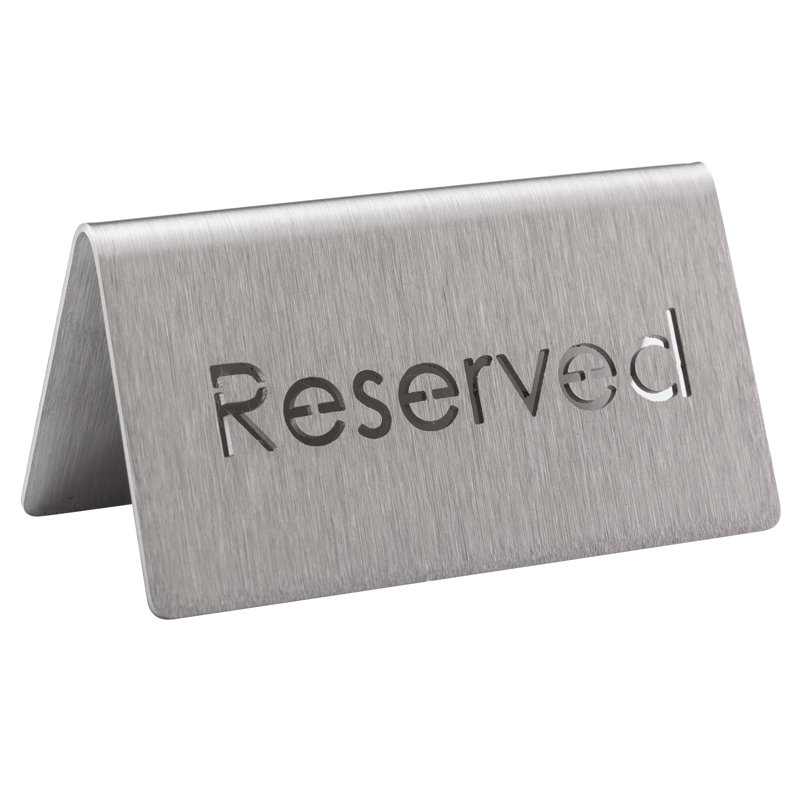 Porte de table en découpe au laser avec tente de place