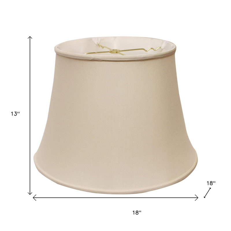 Abat-jour cloche champagne en soie