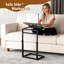 Table d'appoint télé, hauteur réglable et inclinaison de 0 à 60°, idéale pour le canapé

Table d'appoint pour les repas devant la télé et sur le divan