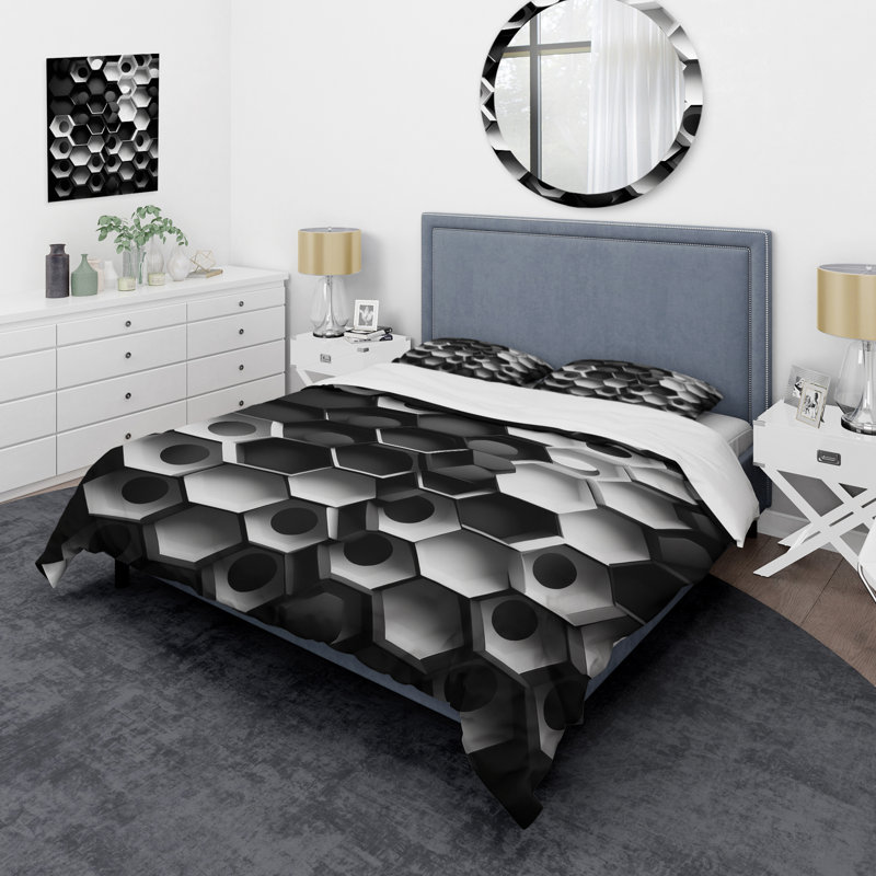 Ensemble de housse de couette en microfibre / polyester , Housse de couette simple + 1 taie décorative stan