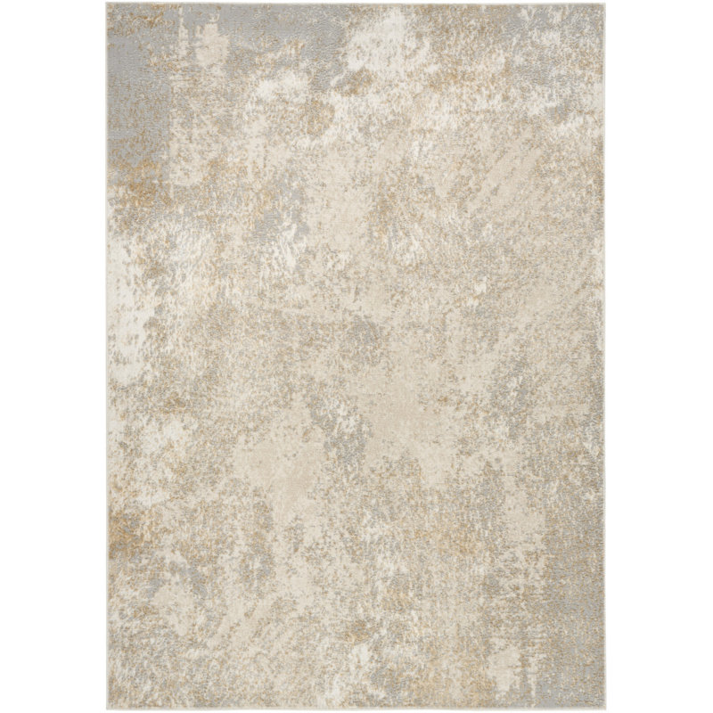 5' X 7' Gray Abstract Area Rug