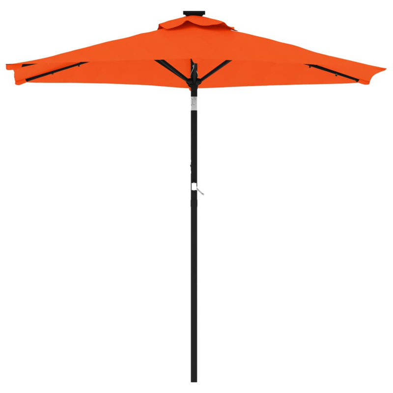 Beach Parasol, Terracotta, 212cm H x 225cm W x 225cm D