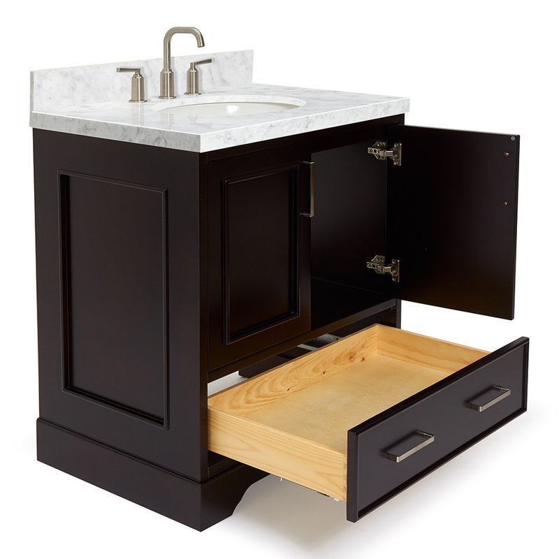 Ensemble de meuble-lavabo simple 31 po Abshire, Espresso