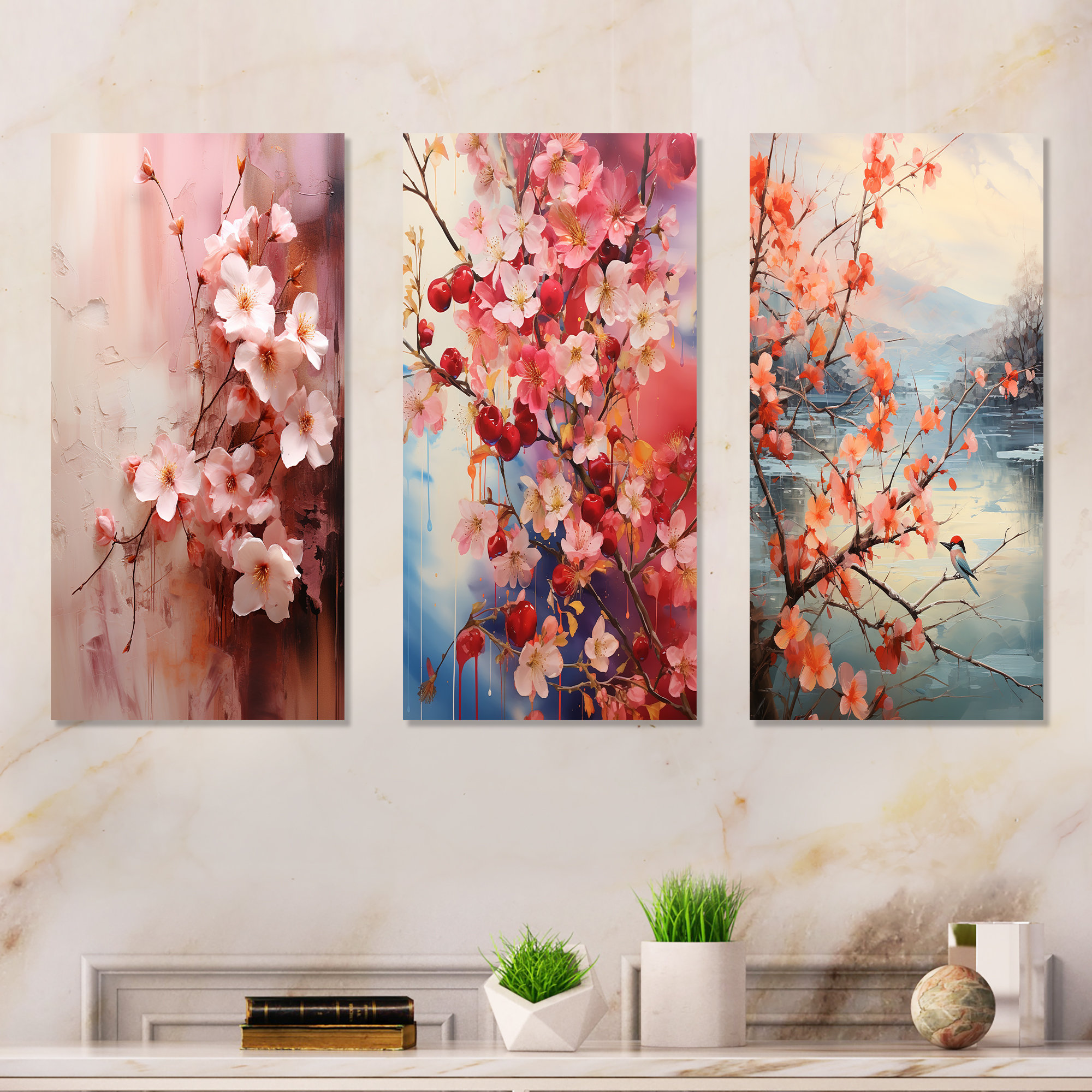 Lark Manor™ Summer Pink Cherry Tree Blossums II - Tree Cherry Blossom ...