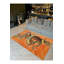 Tapis décoratif tissé à la machine à motif tigre et serpent orange-1329855532