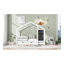 Lit double avec tableau noir et tiroirs, deux options d'assemblage, blanc