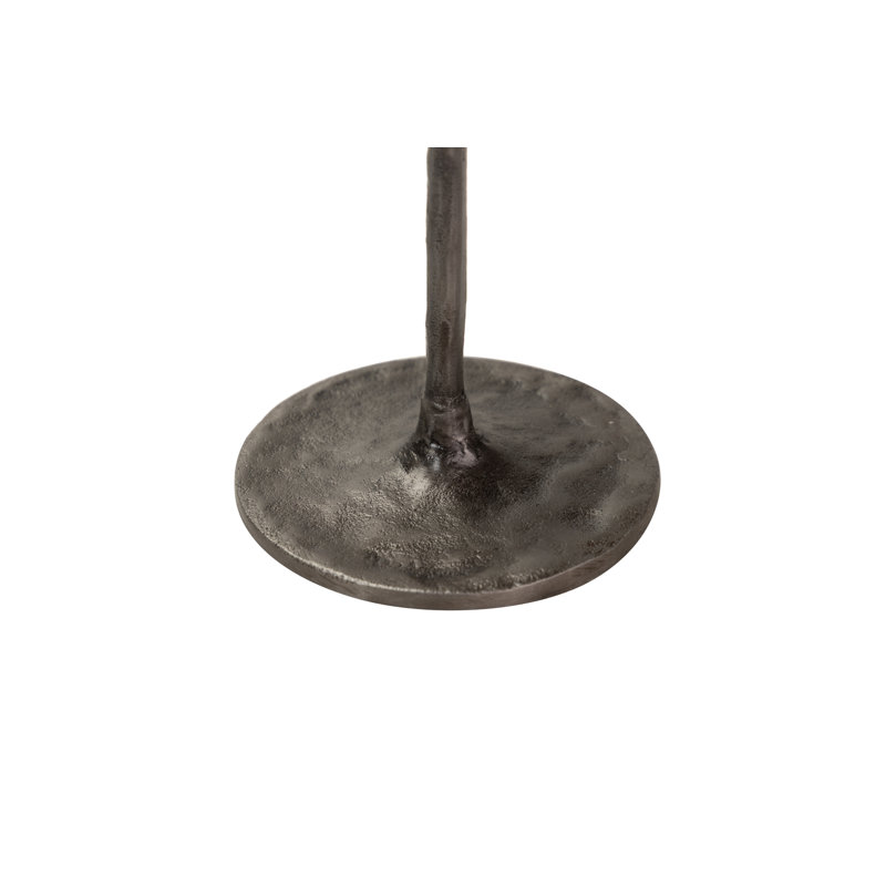 Aluminum Tabletop Candlestick, 41cm H x 14cm W x 14cm D, Black