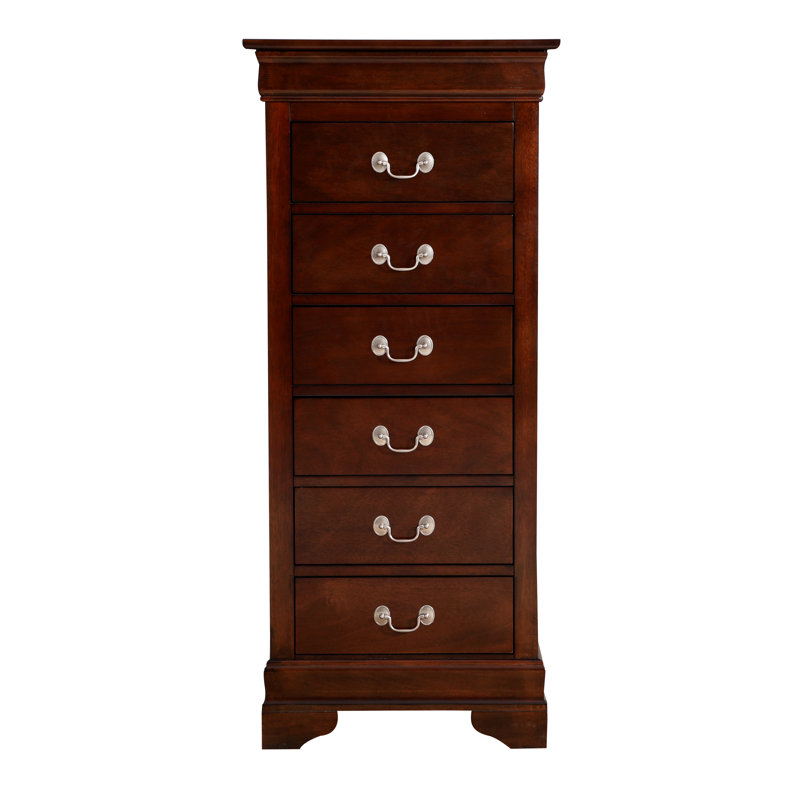 Commode 6 tiroirs Elegant Traditional, Cappuccino