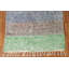 Tapis oriental marocain à rayures en peluche noué à la main 5 x 8