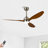 52" Ceiling Fan With Lights Quiet DC Motor 3 ABS Blade Ceiling Fans 6 Speed Levels,Reversible Ceiling Fan, For Patio Living Room, Bedroom, Office,Indoor. + Walnut-316475292-316475288