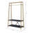 Pahor Gold & Black Finish Hall Tree