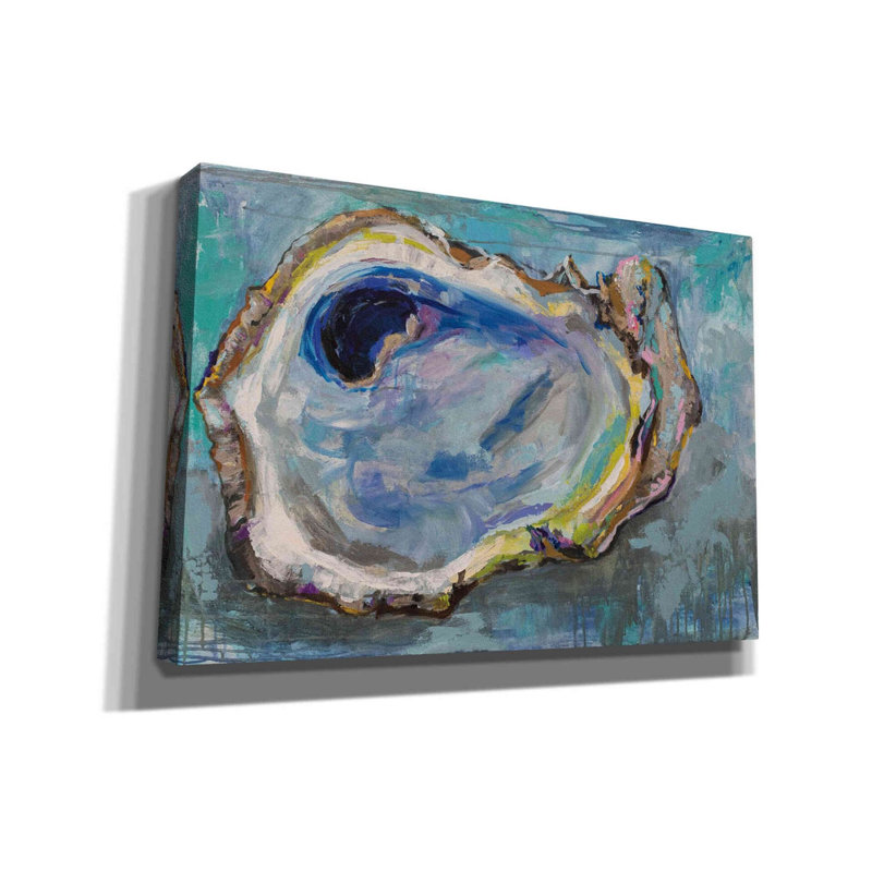 "Oyster Two" par Jeanette Vertentes, art mural sur toile, H 18 po x l 26 po x P 0,75 po