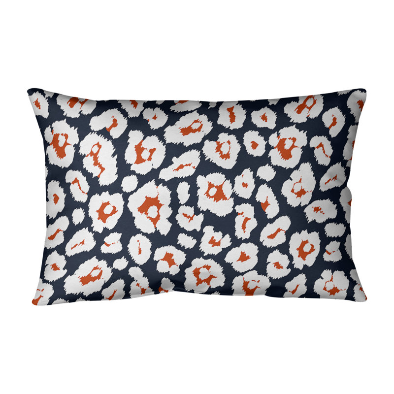 Housse de coussin rectangulaire Chicago football, Bleu, Simili daim
