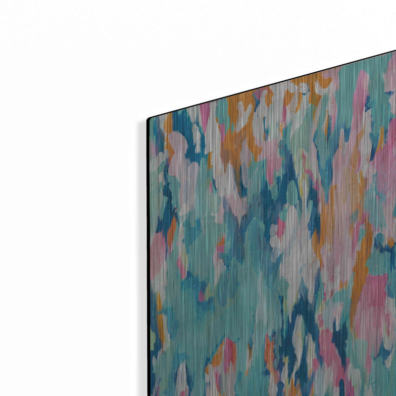 «Abstract Aqua» par Jessica Mingo, H 16 po x l 12 po