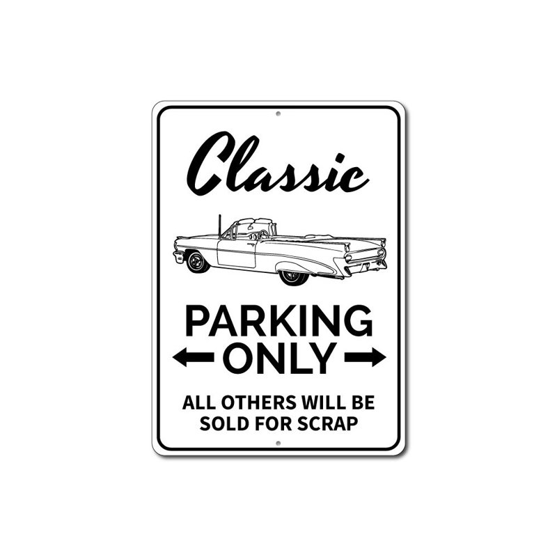 Enseigne en aluminium Classic, H 18 po x l 12 po x P 0,06 po