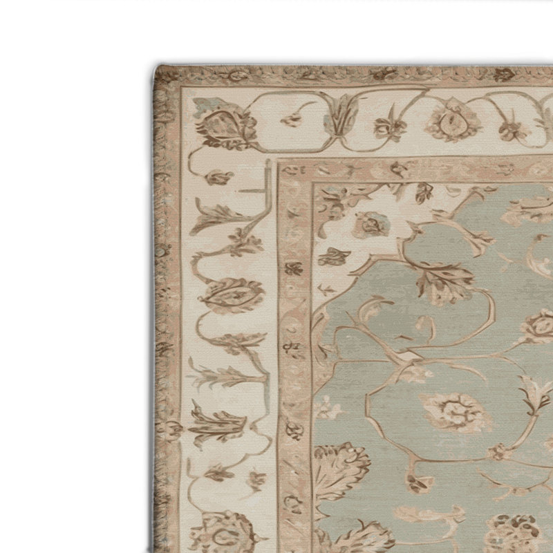 Tapis gris d'intérieur et d'extérieur Tabriz, Rectangulaire 8 pi x 10 pi