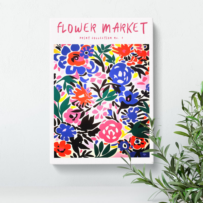 Flower Market Exhibition Collection No.1 - Wrapped Canvas, 50cm H x 35cm W x 3cm D