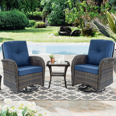 Sooren 2 - Person Outdoor Seating Group with Cushions