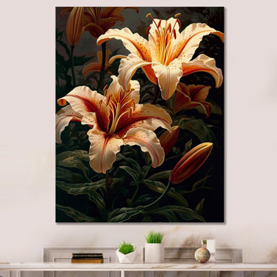 " Cream Artful Lilies II "