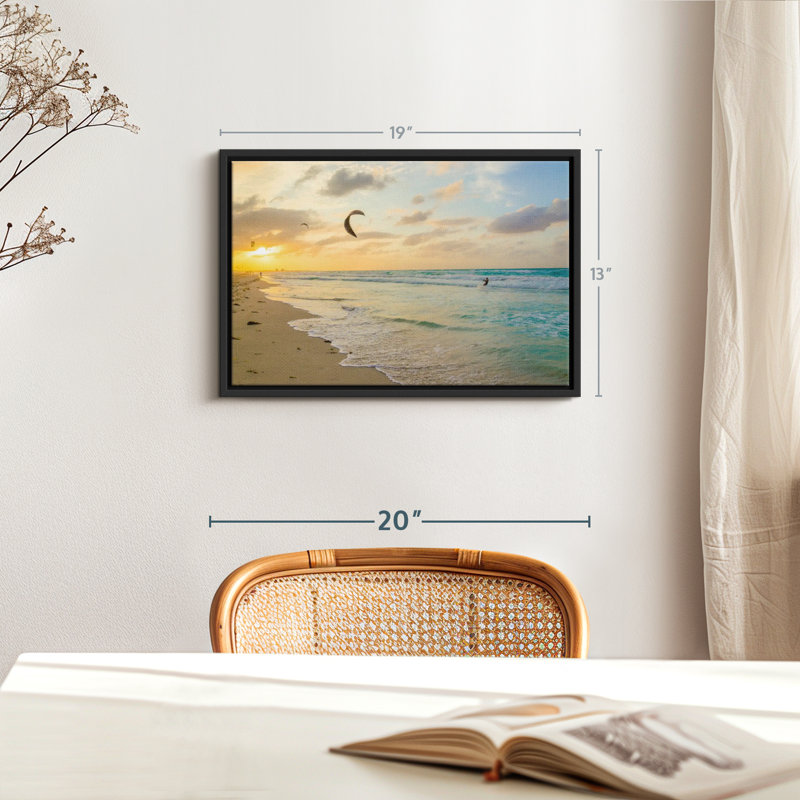 Impression sur toile Caraïbes, H 13 po x l 19 po