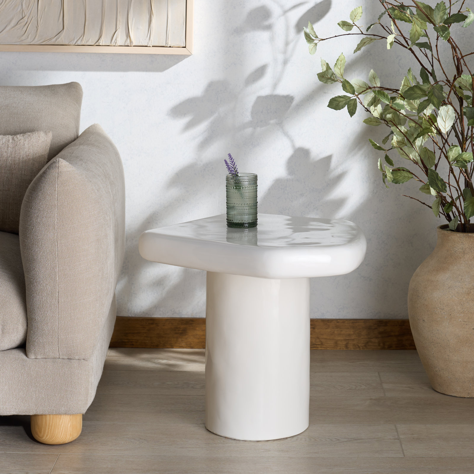 Clarendon 24" End Table, White