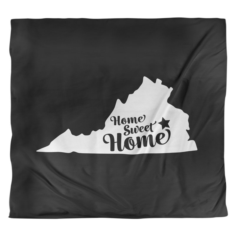 Housse de couette réversible simple et réversible home richmond, Housse de couette pour très grand lit, Noir, Microfibre