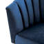 Fauteuil d'appoint Colla Midnight Blue Velvet & Gold Finish (fauteuil d'appoint)