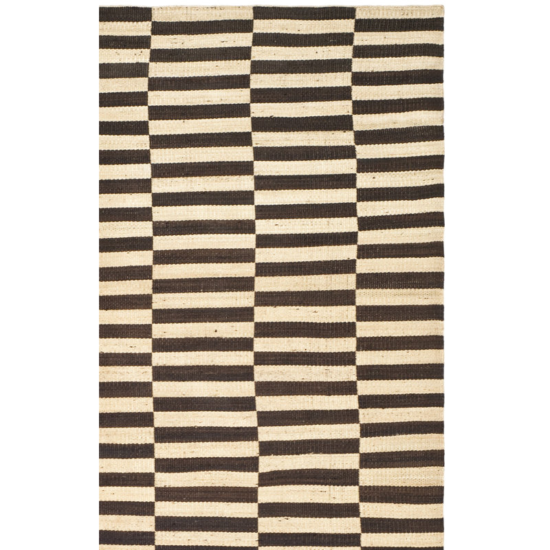 Ralph Lauren Cameron Stripe Viscose Striped Rug, Rectangle 6' x 9'