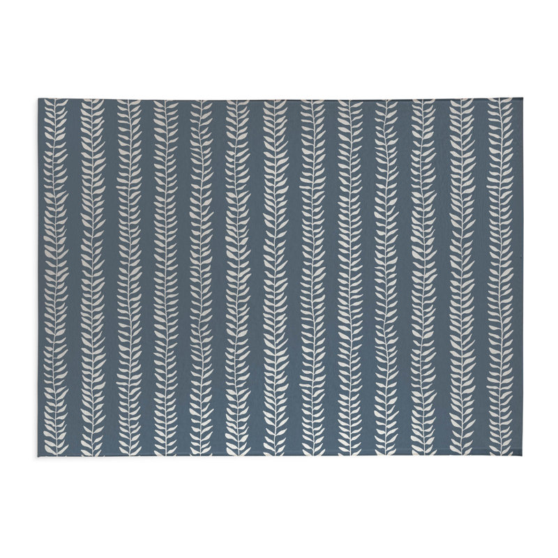 Mystic Ivy Kids Play Mat, Blue, Rectangle 4' x 6'