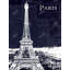 Paris Blueprint & Eiffel Tower Framed Canvas - Home Decor