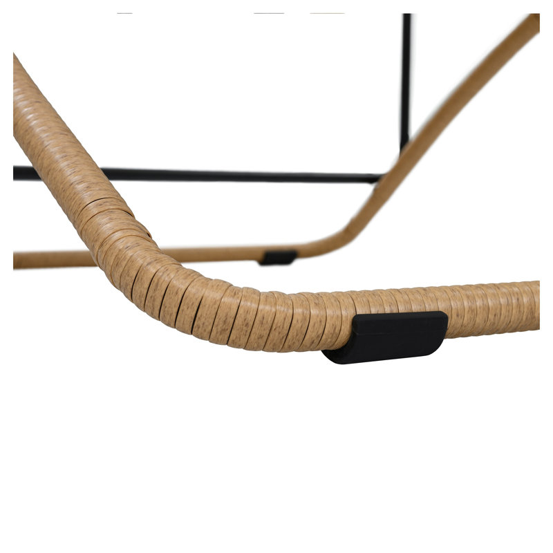 Chaises longues d'extérieur pliantes 2 pièces TREXM, chaises longues réglables en rotin avec coussins épais et appuis-tête amovibles pour la piscine, la terrasse et la plage