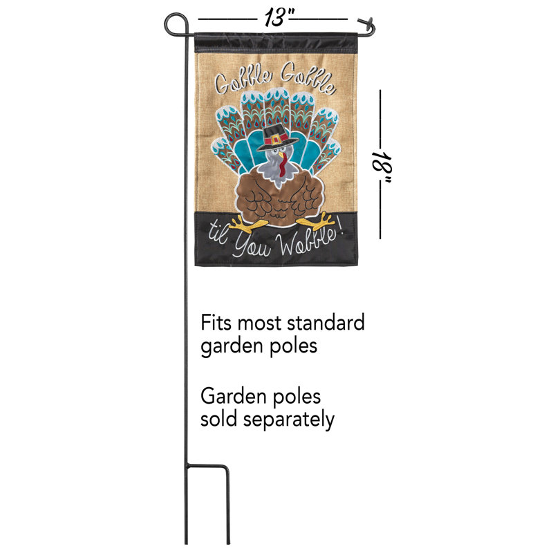 Drapeau de jardin 18 x 13 po Darmesha
