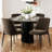 Chenille Upholstered  Dining Chairs-1278494485