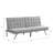 Wood Frame Grey , Stainless Leg Futon Bed, Multifunctional For Various Environments, Ergonomic & Practical, 12.4 In Package Height Faux Linen Bed With Frame, Leg, All Rooms, Easy Assembly, 66 Lb-1841378195