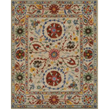 Hand Tufted Wool Floral Area Rug
