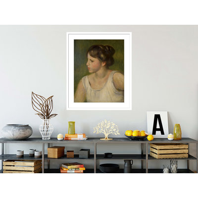 «Portrait of a Girl» par Pierre-Auguste Renoir, impression giclée encadrée