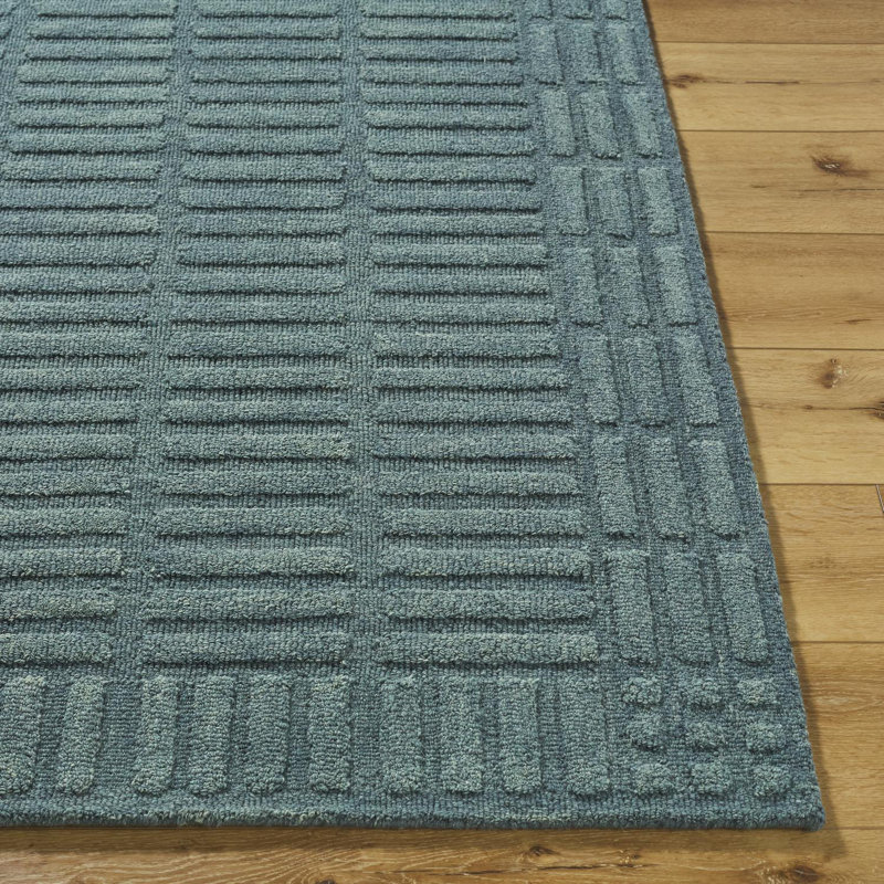 Tapis fait à la main Wright, Rectangle 6 pi x 9 pi