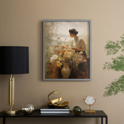 WOMEN Series CDXVI Framed Print - Solid Wood