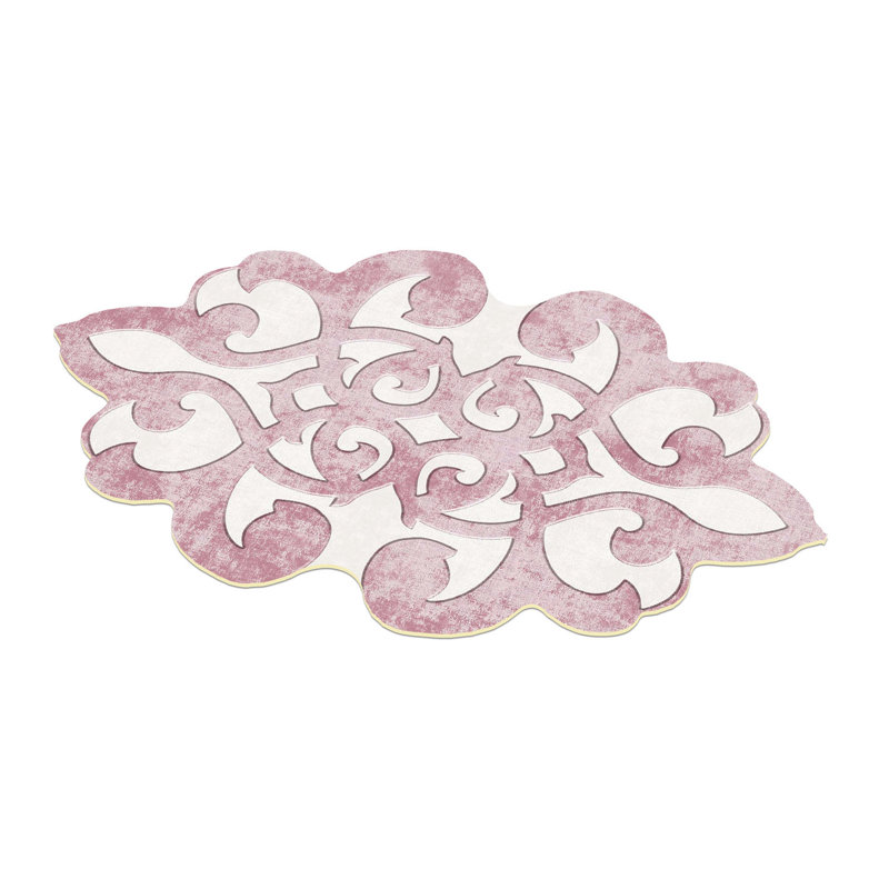 Washable Floral Indoor Rug, Novelty 5'3" x 7'7"