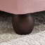 Canapé d'angle 2 places en chenille avec un pouf, coussin d'assise à bord froncé, accoudoirs arrondis et coussins lombaires, assise moelleuse idéale pour petit appartement ou salon, rose-1184537345-1184537347-1184537358