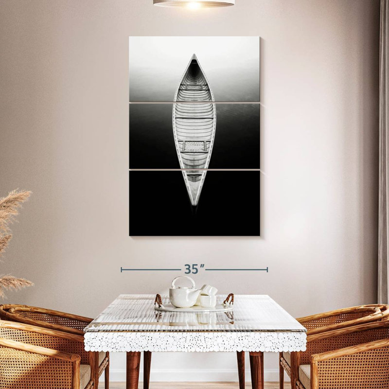 Mehar An Empty Canoe, 50" H x 32" W