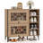 Shoe Storage Cabinet With Flip Doors Adjustable And Removable Shelves For Entryway