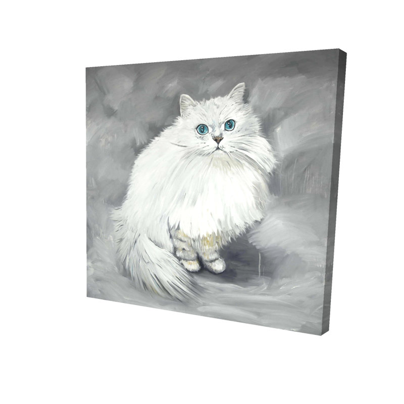 Toile de chat persan Chinchilla - Décoration de chambre féline | Home Art