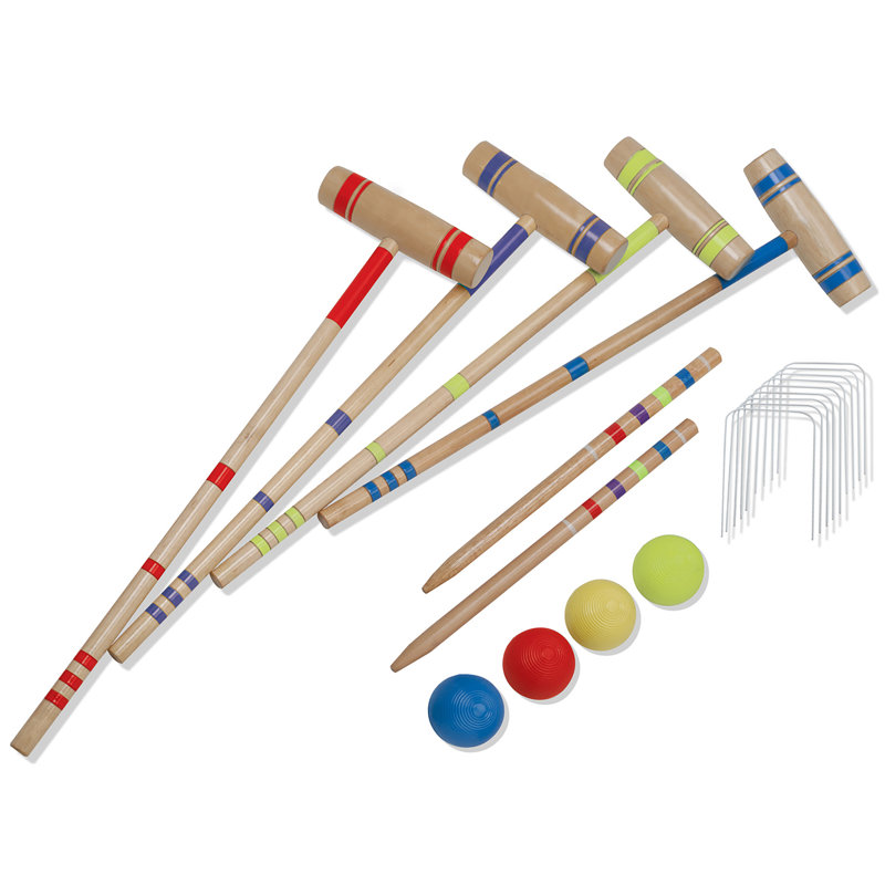 Croquet à 4 joueurs avec étui Halex