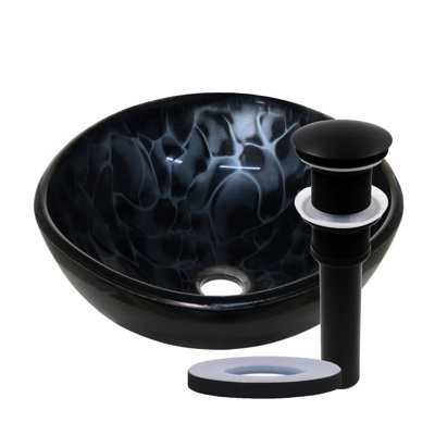 Novatto TARTARUGA 12'' Glass Rectangular Bathroom Sink