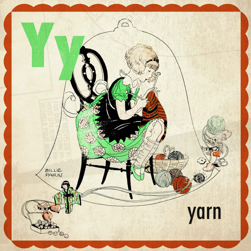 Yarn - Wrapped Canvas Print, 102cm H x 102cm W