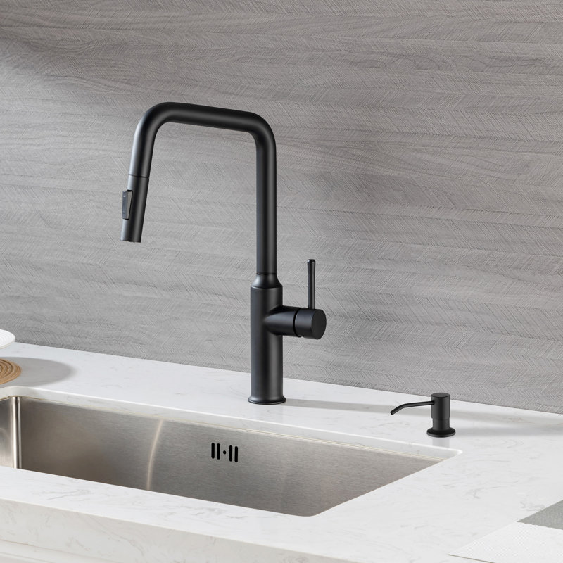 Distributeur de savon, Noir mat