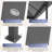 10X13 Gazebo, Outdoor Patio Gazebo With Mosquito Netting, Double Roof Metal Gazebo, Canopy For Backyard Covered Patio, Heavy Duty Gazebo Outdoor For Garden Deck Lawn,Gray-126133273-124949853