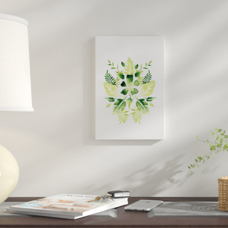 « verdoyant vignette i », reproduction sur toile, H 40 po x l 26 po x P 1,5 po, Pas de tapis, Toile tendue